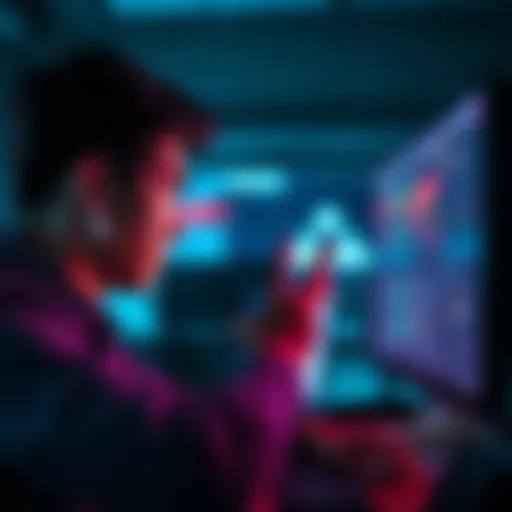 A person looking at a computer screen with a frustrated expression, exploring account help options.