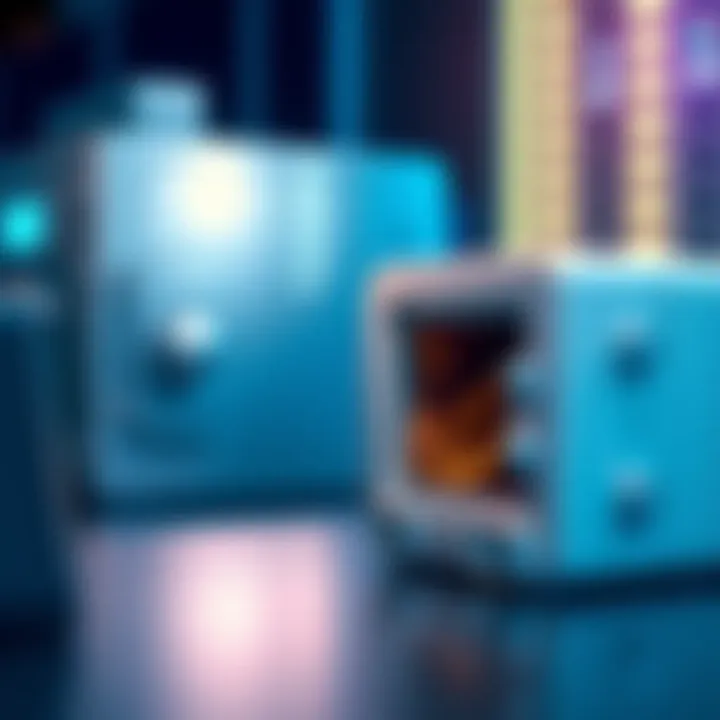 An airgapped wallet beside a Safe 3/5 device, illustrating different crypto storage methods.