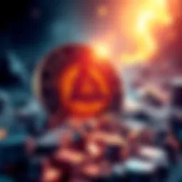 A visual representation of Aleo tokens being staked, with miners discussing the impact of new rules on mining profitability.