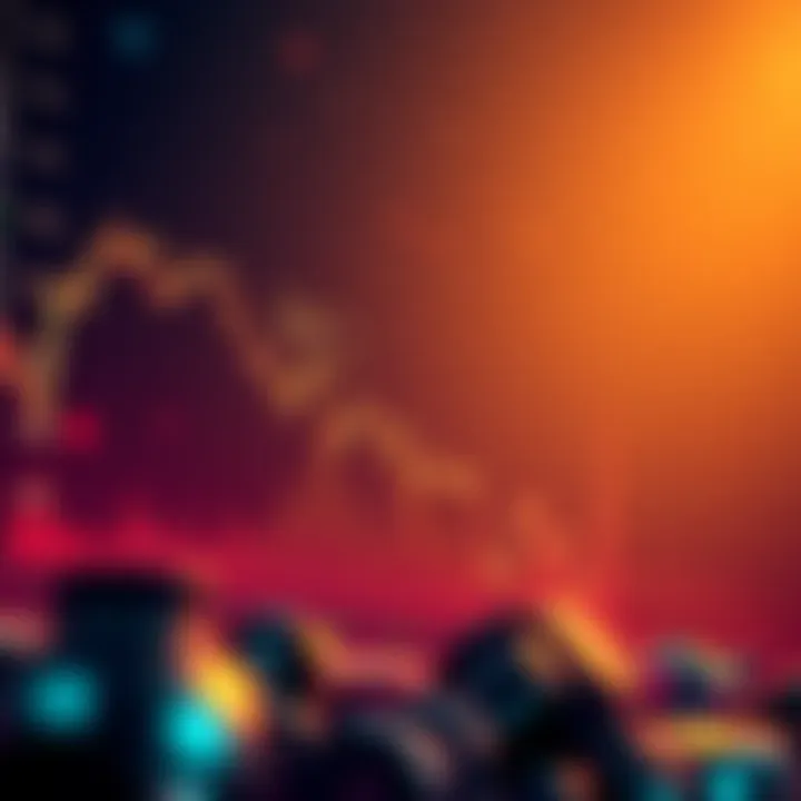 Altcoins Under Pressure A graph showing a decline in altcoin values following a Bitcoin crash, with a worried crypto community discussing potential recoveries on forums.