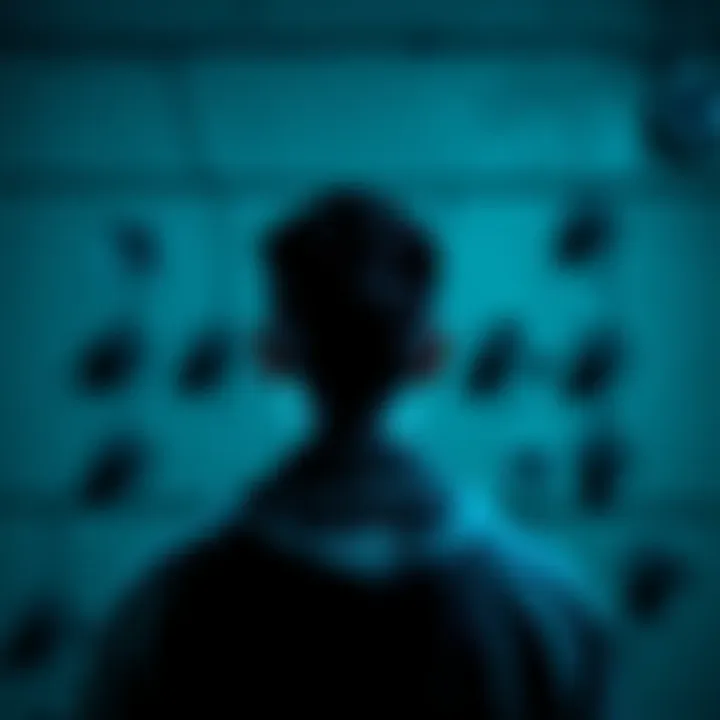 A person looks determined while facing a wall with 15 targets marked, representing the wins needed for the Amp mission.