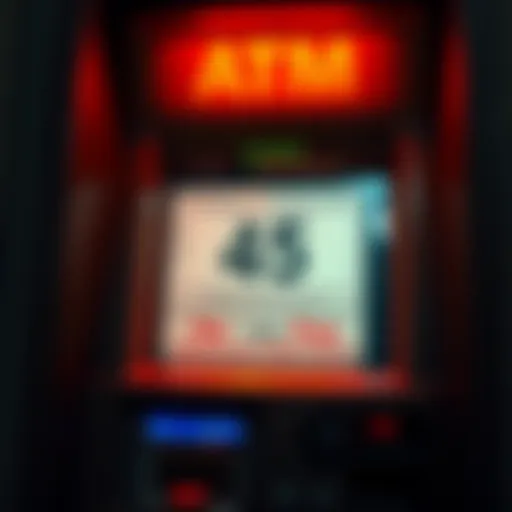 An ATM displaying a notice about transaction fees in Bosnia-Herzegovina, highlighting the changes from no-fee withdrawals to new fees.