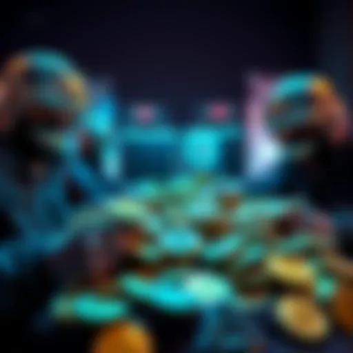 Federal agents display Bitcoin seized from a global scam operation