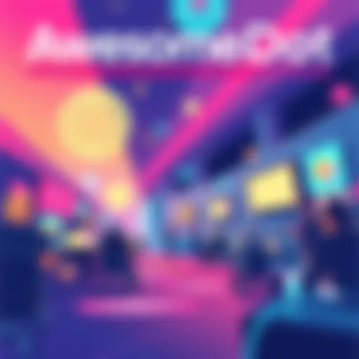 Cover illustration featuring modern design elements and vibrant colors representing community engagement and updates