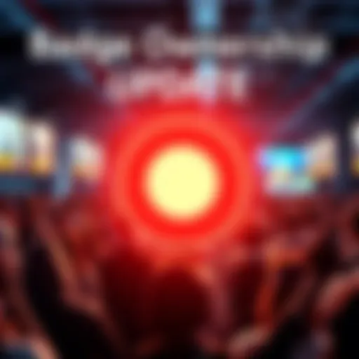 Graphic showing badges with a limit sign and community reactions in the background.