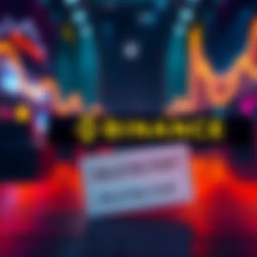 A graphic showing Binance's logo and a deleted post notice, highlighting community backlash over asset listing removal.