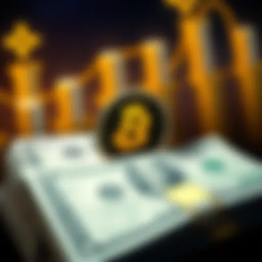 A visual representation of financial growth with Binance logo and Treasury Bonds, symbolizing the Trump family's wealth accumulation.