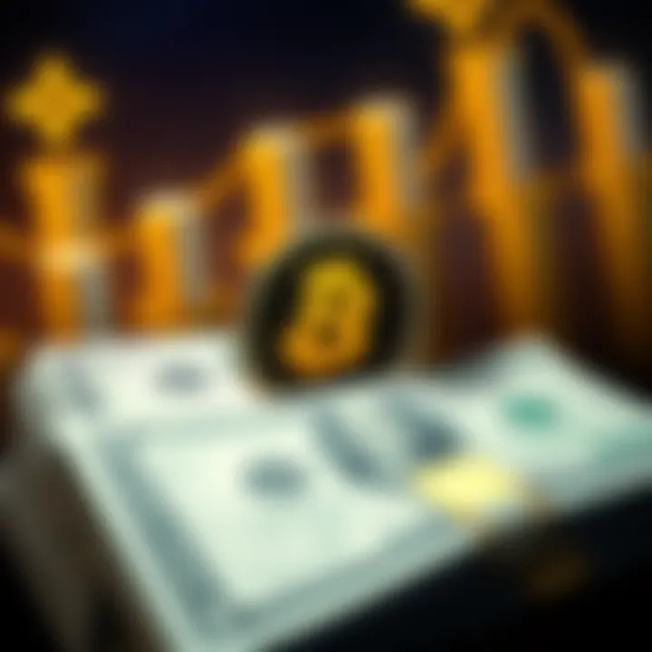 A visual representation of financial growth with Binance logo and Treasury Bonds, symbolizing the Trump family's wealth accumulation.