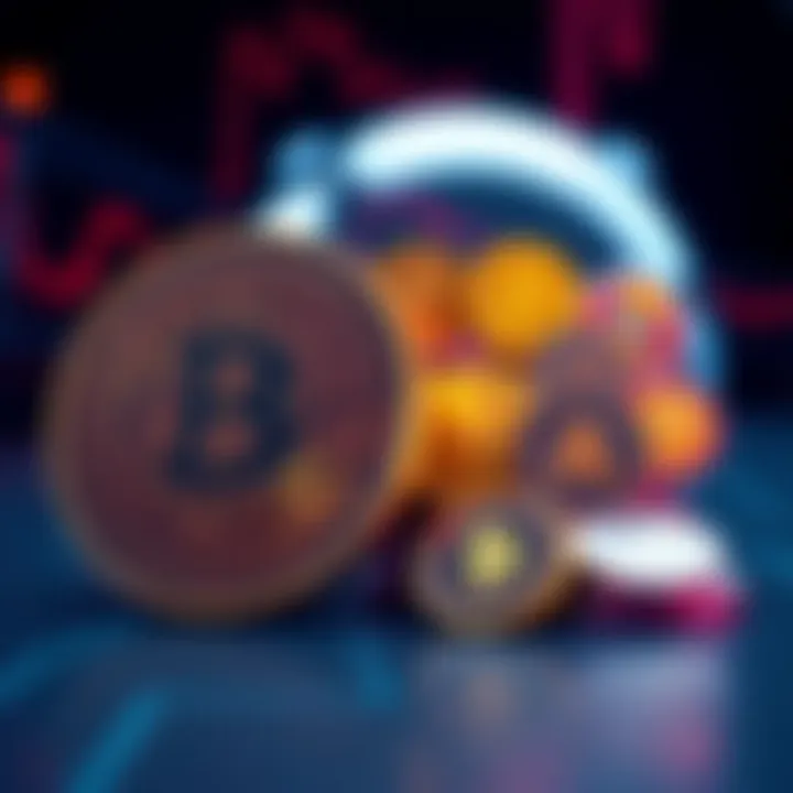 Bitcoin and Altcoins Comparison A graphic showing Bitcoin on one side and various altcoins on the other, highlighting competition in digital currency
