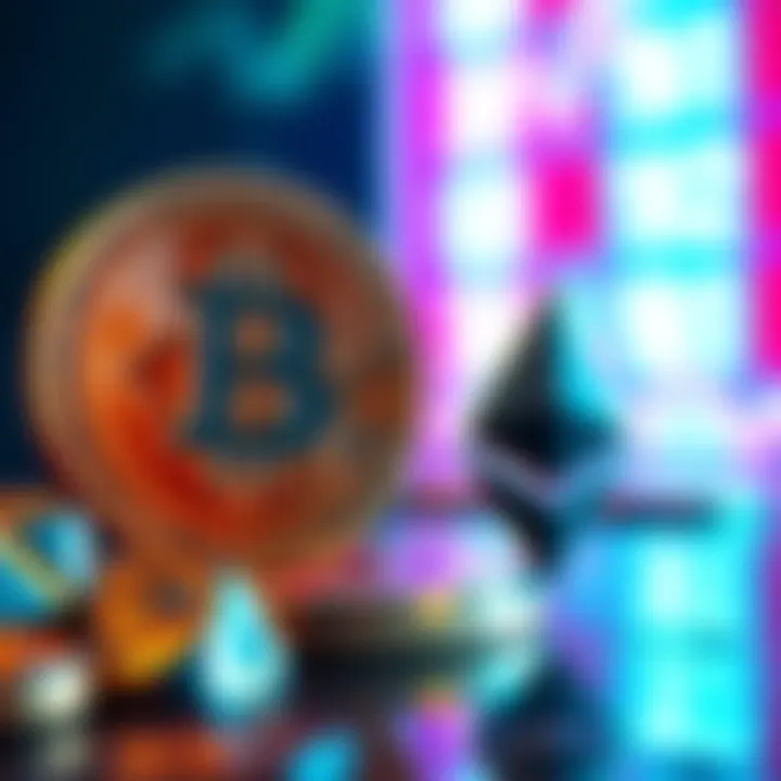 Bitcoin shows a decline while Ethereum remains steady amidst fluctuating altcoin prices.