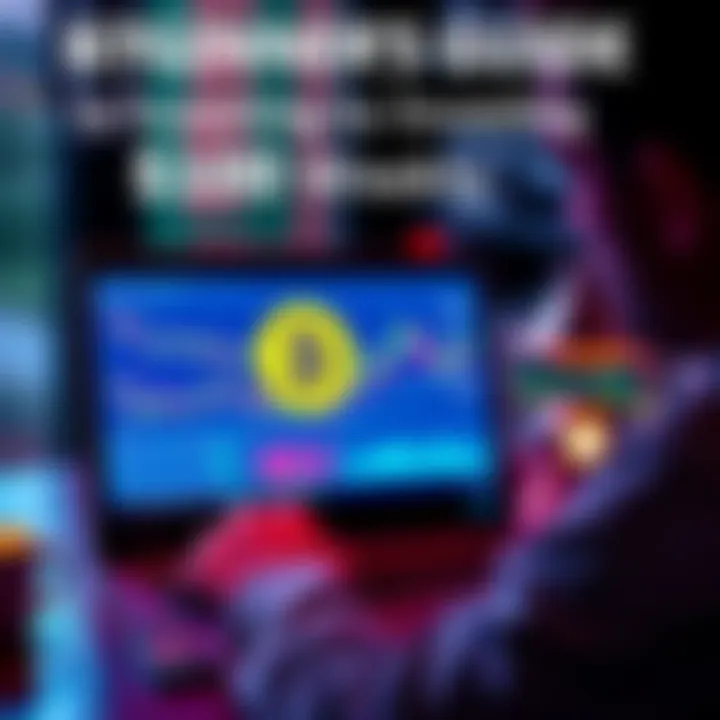 A person planning their Bitcoin investment on a laptop with charts and graphs displayed on the screen.