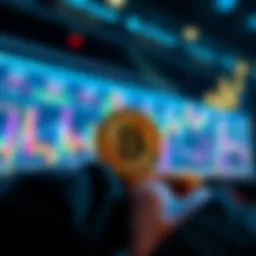 Bitcoin price chart showing upward trend with altcoins lagging behind