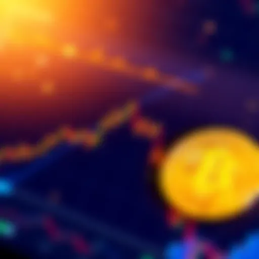 A digital chart showing Bitcoin's recent price movements with signs of stabilization and a potential upward trend.
