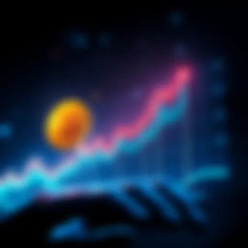Line chart showing Bitcoin price trends with potential upward movement for 2025