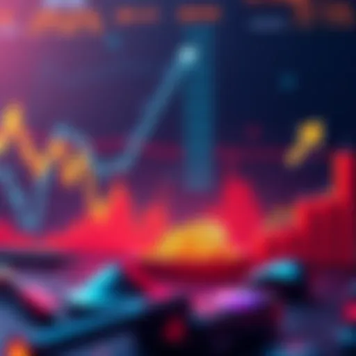 A graph showing Bitcoin's sharp price drop followed by a slight recovery, with arrows indicating potential bullish trends ahead.