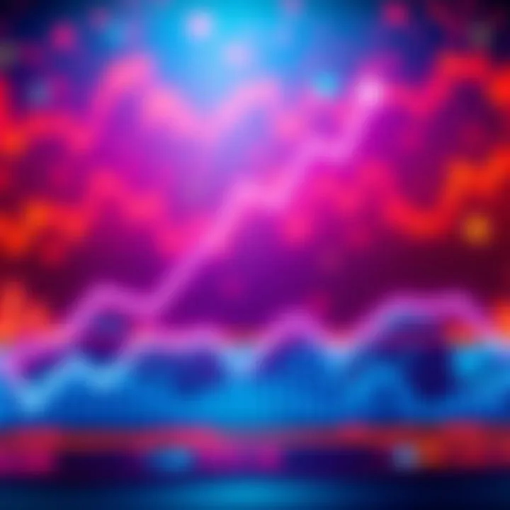 A graphic showing Bitcoin's rising value with an upward trend line, symbolizing investor anticipation of a market correction.