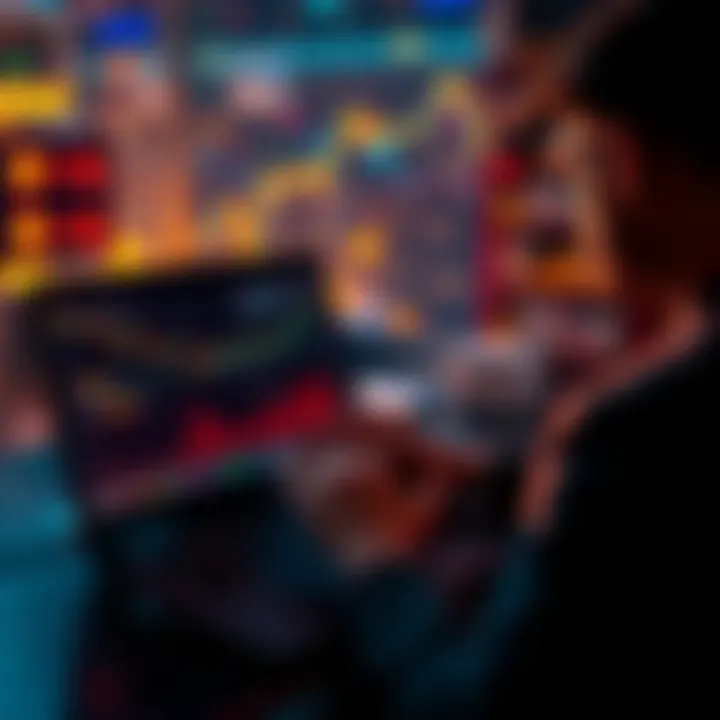 A person contemplating selling Bitcoin with a laptop open, showing Bitcoin price charts and graphs, reflecting on investment decisions for May 2025.