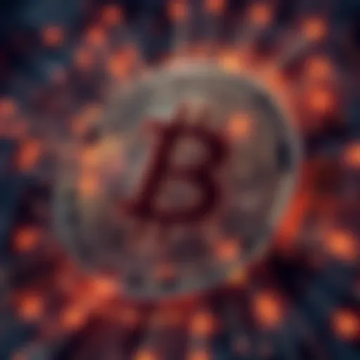 A visual representation of Bitcoin address generation with multiple addresses for transactions, illustrating user privacy in the Bitcoin network.
