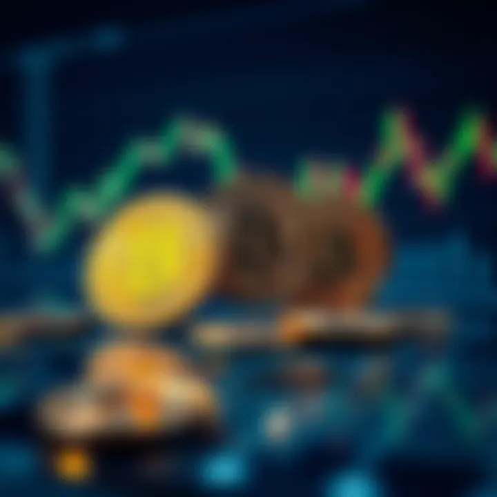 Bitcoin Asset Transformation A visual representation of Bitcoin coins evolving from a digital currency to a recognized asset class, with financial graphs in the background.