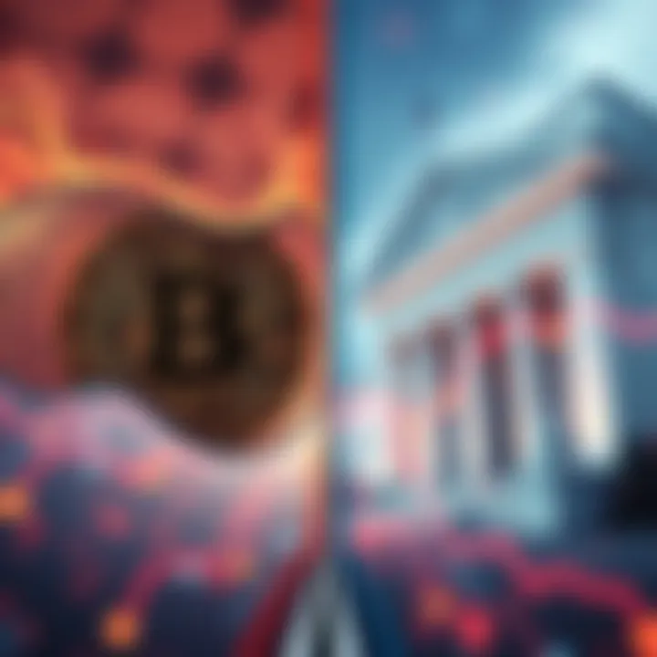 A visual comparison of Bitcoin's clear audit trail and the Federal Reserve's opaque history, highlighting transparency in finance.
