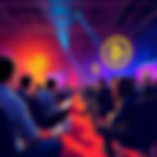 Attendees at the 2025 Bitcoin conference discussing cryptocurrency innovations and trends