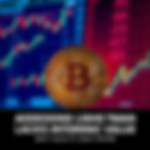 A large Bitcoin symbol in front of various financial charts and graphs, reflecting market trends and discussions about its value.