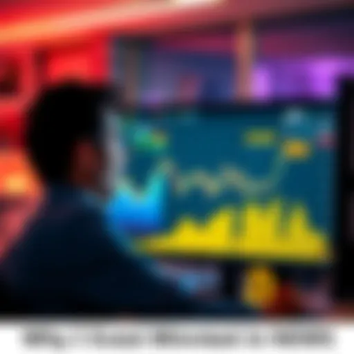 A person looking at a rising Bitcoin graph on a computer screen with excited expressions.