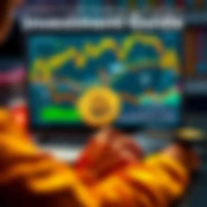 A person analyzing Bitcoin charts and graphs with a laptop and calculator, symbolizing investment planning.