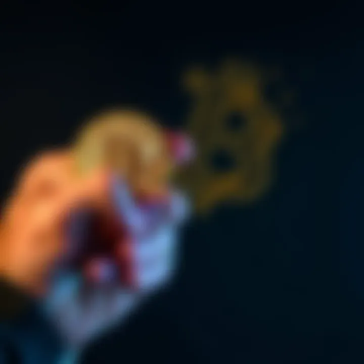 A person holds a gold Bitcoin symbol in one hand, showing motivation to invest despite criticism.