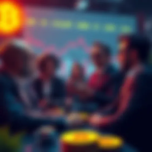 Investors discussing Bitcoin's price drop and potential strategies