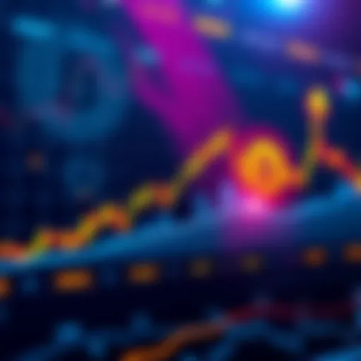 A chart showing Bitcoin price trends alongside fiat USD, USDT, and USDC with arrows indicating movements in value.