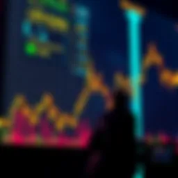 A graph showing a sharp decline in Bitcoin prices with worried investors in the background
