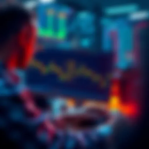 A graphic showing Bitcoin's price drop to $107K, with a trader analyzing charts and thinking about buying more.