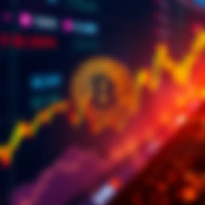 Bitcoin price chart showing a sharp increase after Jerome Powell's comments.