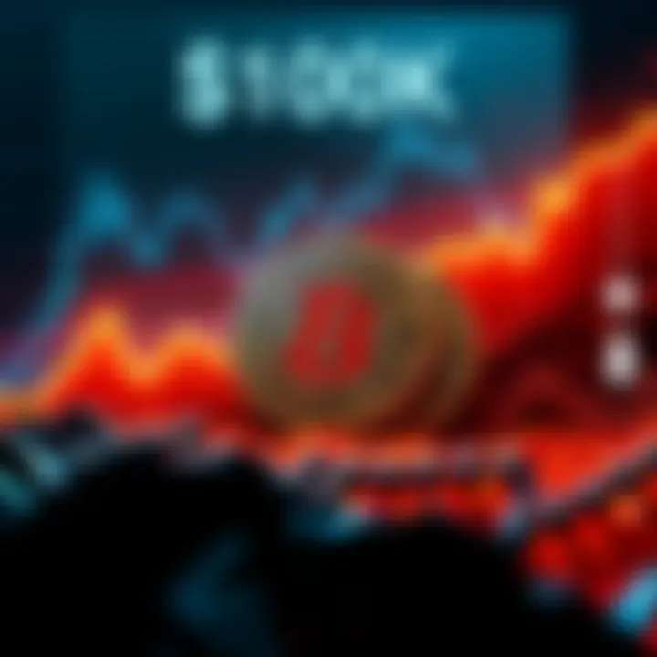 A graph showing Bitcoin price steadily rising above $100,000 for 100 days with bullish trends