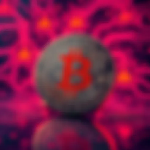 A graphic showing a Bitcoin symbol with warning signs, representing security risks in cryptocurrency.