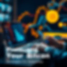 A person using a laptop and a phone while managing Bitcoin transactions, symbolizing privacy and security in cryptocurrency management.