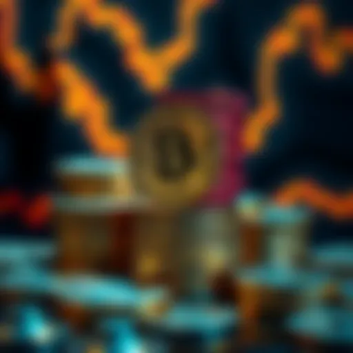 A visual representation of Bitcoin coins stacked, symbolizing investment for wealth over the next 15 years.