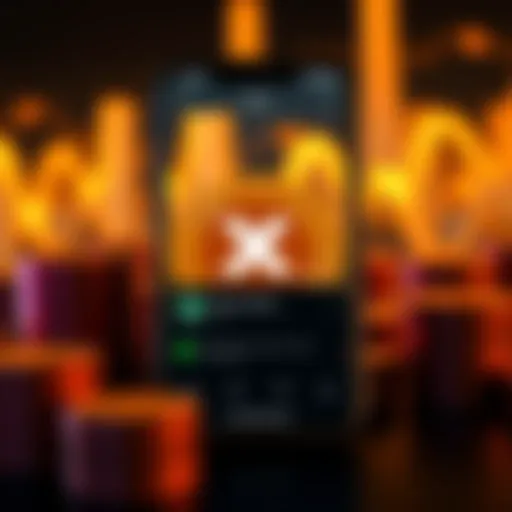 A graphic showing Bitcoin symbols and a smartphone with the X app open, featuring a tipping option