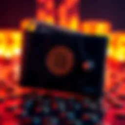 A visual representation showing a Bitcoin wallet with 0.5 BTC being sent and change returning to the wallet, illustrating how change wallets work in Bitcoin transactions.