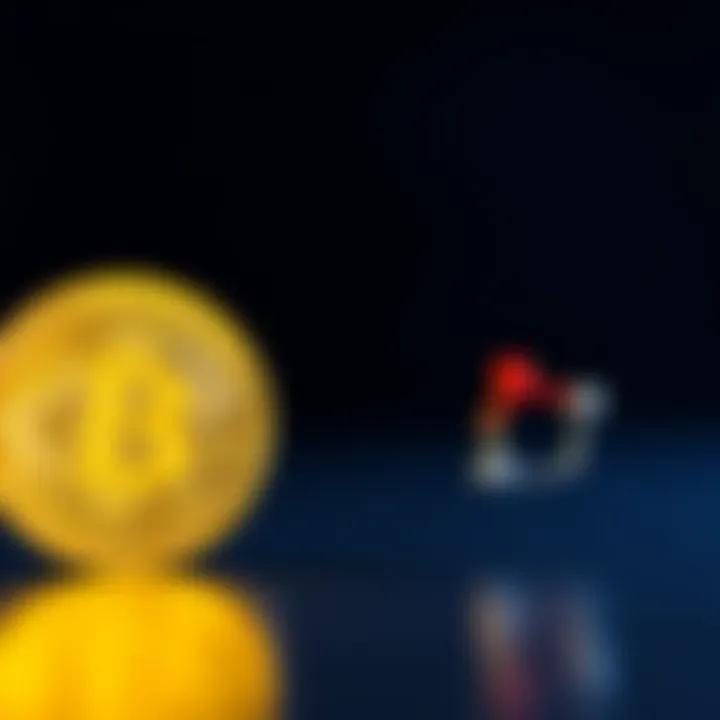 A visual representation of Bitcoin and Nano logos facing off, symbolizing their competition against spam attacks in cryptocurrency.
