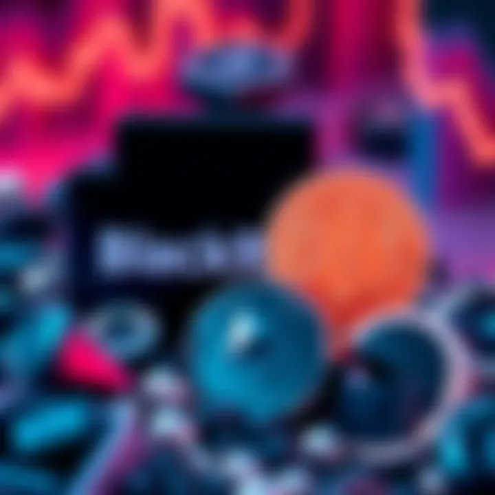 BlackRock logo with Bitcoin and Ethereum symbols representing its investments