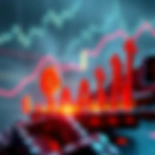 A graphic showing BlackRock's Bitcoin ETF surpassing $100 billion in assets, with upward arrows symbolizing growth and interest in cryptocurrency.