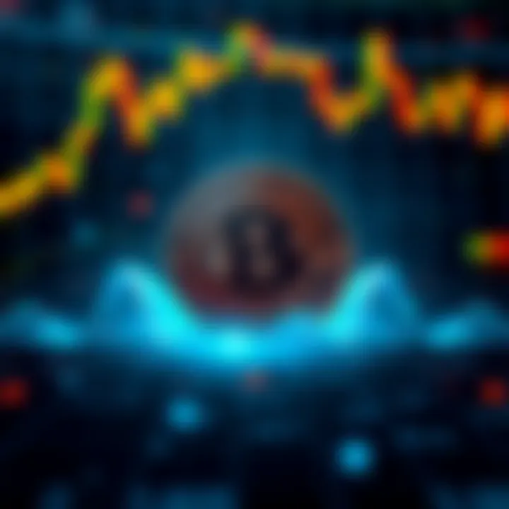 BlackRock logo with Bitcoin symbol and a digital market background