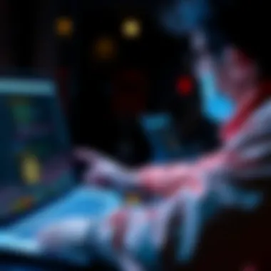A person analyzing shareable blockchain URLs on a laptop, showcasing ERC20 and NFT transactions