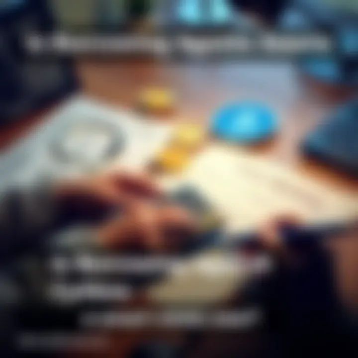 A person examining their cryptocurrency wallet with a calculator and loan documents on a desk, considering borrowing options.