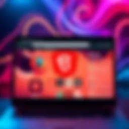 Brave Browser Interface A screenshot of the Brave Browser showing its unique features and design interface, highlighting the user-friendly layout and privacy options.