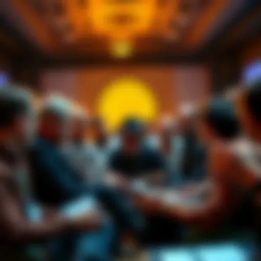 Group of BTC maximalists engaged in a heated discussion on cryptocurrency in a forum setting
