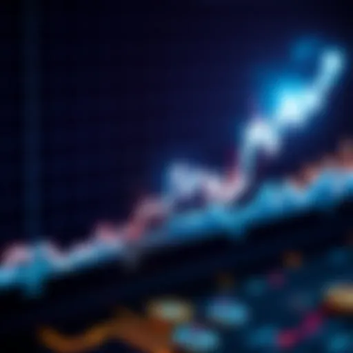 Graph showing an upward trend in cryptocurrency prices