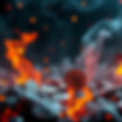 A visual representation of tokens being burned and then re-minted, illustrating a cycle of destruction and creation in a blockchain context.